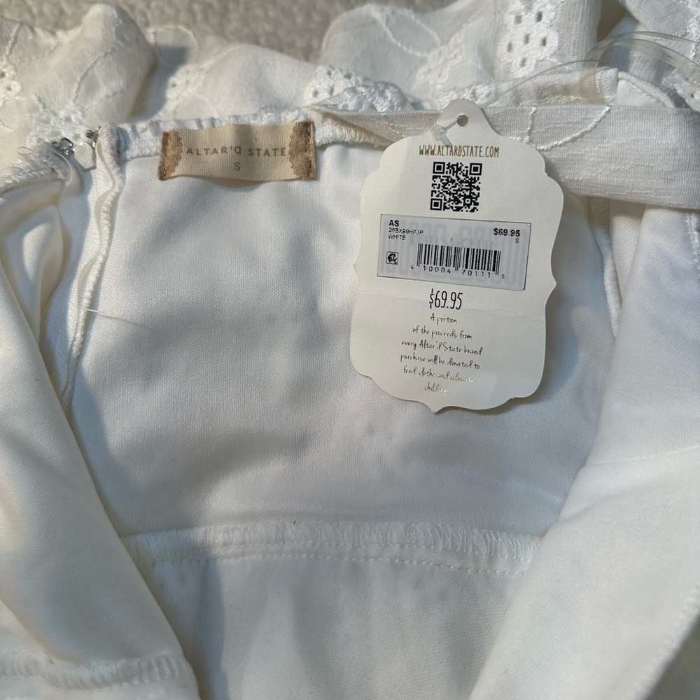 NWT Altar'd State Ivory Lace Dress - Picture 8 of 11